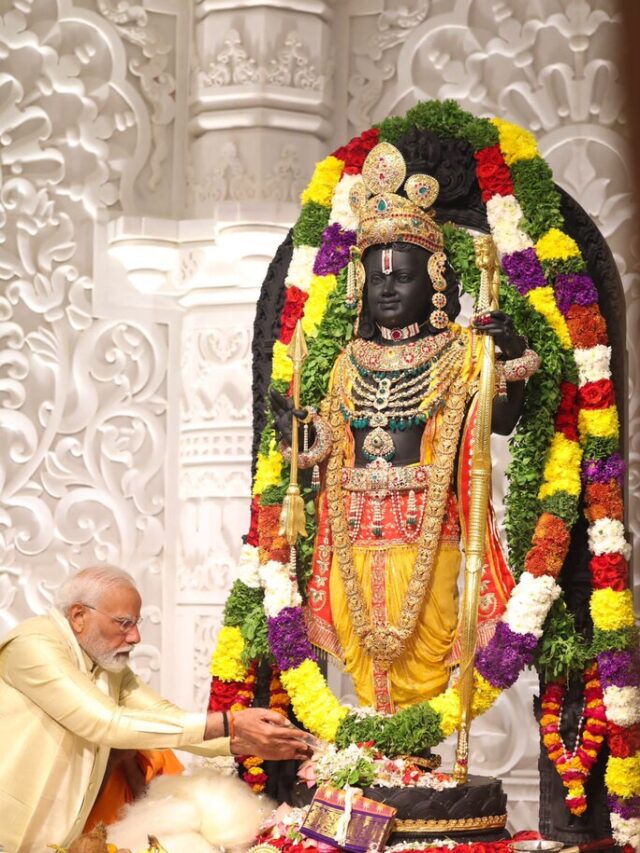 Lord Vishnu appears in 10 avatars on the Ram Lalla idol